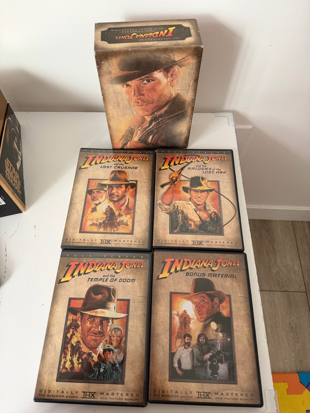 Indiana Jones Complete DVD Collection 4-Disc Box Set w/ Slipcase
